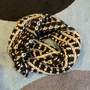 Black and Tan Infinity Scarf